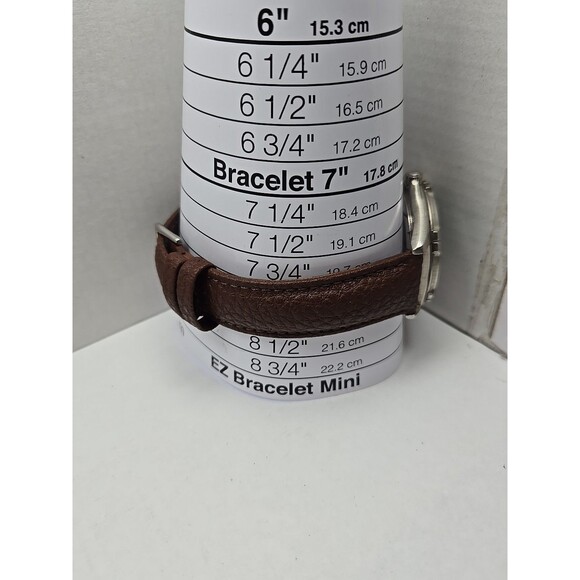 Field And Stream Mens Quartz Green Dial Date 50M Watch New Battery Leather Strap - Picture 7 of 12